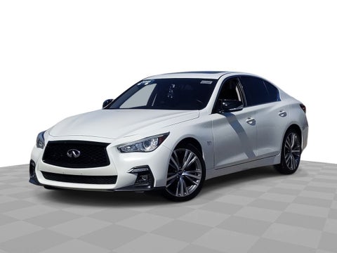 2018 INFINITI Q50 3.0t LUXE in Columbus, MI - Mark Wahlberg Automotive Group