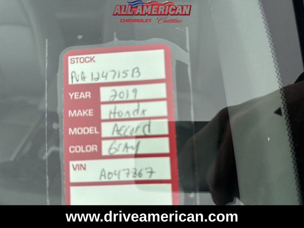 2019 Honda Accord Sedan LX 1.5T