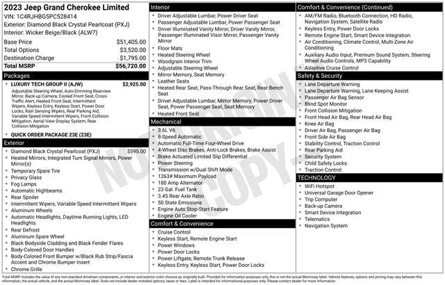 2023 Jeep Grand Cherokee Limited 4x4