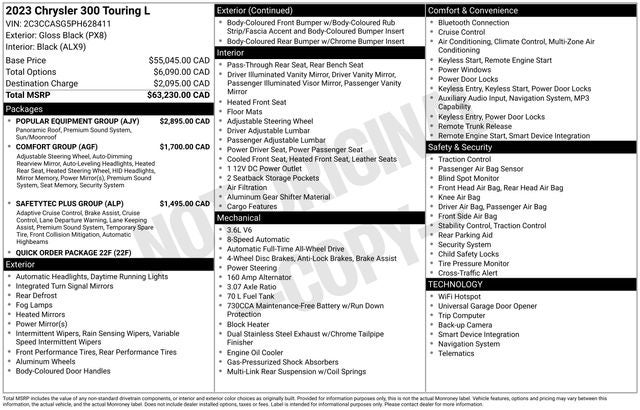 2023 Chrysler 300 Touring-L AWD