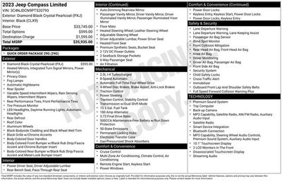 2023 Jeep Compass Limited 4x4