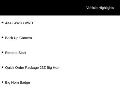 2023 RAM 1500 Big Horn/Lone Star