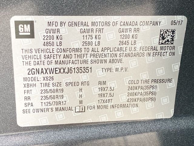 2018 Chevrolet Equinox Premier