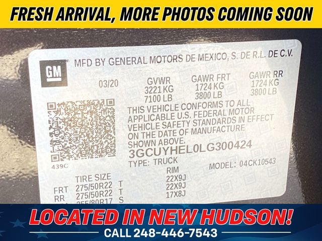 2020 Chevrolet Silverado 1500 High Country