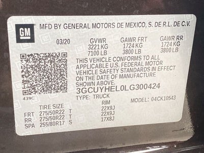 2020 Chevrolet Silverado 1500 High Country