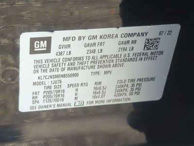 2022 Chevrolet Trax AWD LS