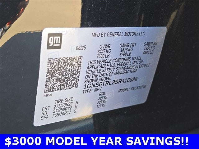 2025 Chevrolet Tahoe High Country