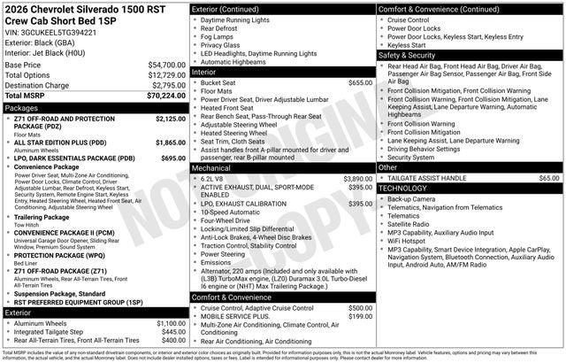 2026 Chevrolet Silverado 1500 RST