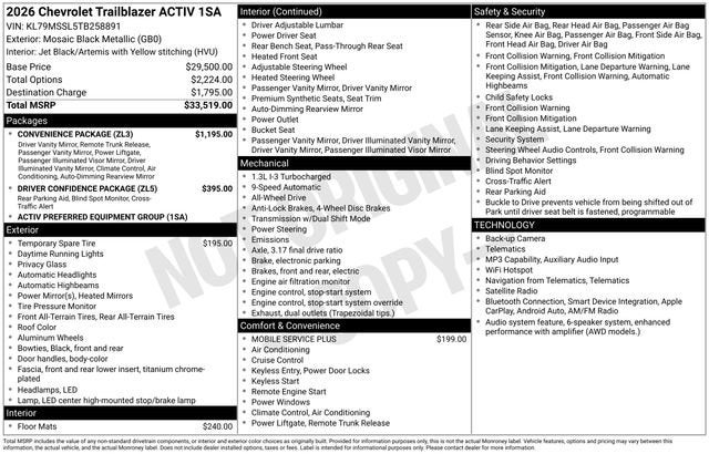 2026 Chevrolet Trailblazer ACTIV