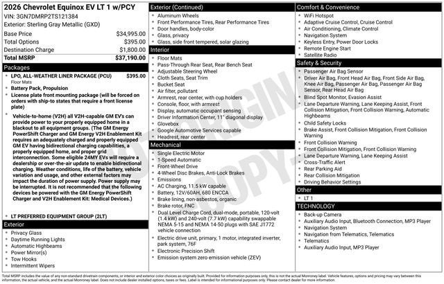 2026 Chevrolet Equinox EV LT