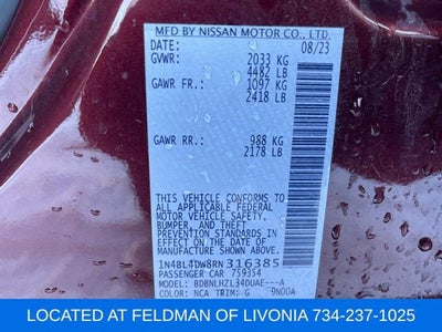 2024 Nissan Altima 2.5 SV