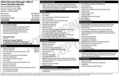 2026 Chevrolet Silverado 1500 LT (2FL)