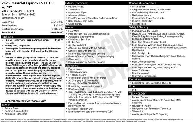 2026 Chevrolet Equinox EV LT