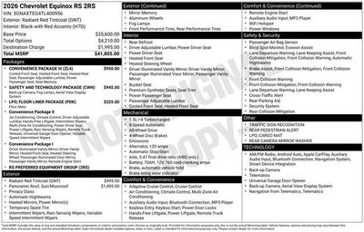 2026 Chevrolet Equinox RS