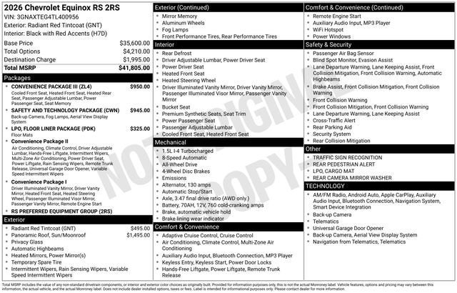 2026 Chevrolet Equinox RS