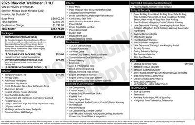 2026 Chevrolet Trailblazer LT