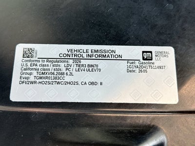 2026 Chevrolet Corvette Stingray 1LT
