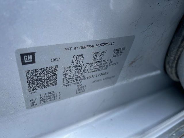 2018 Chevrolet Silverado 1500 LT